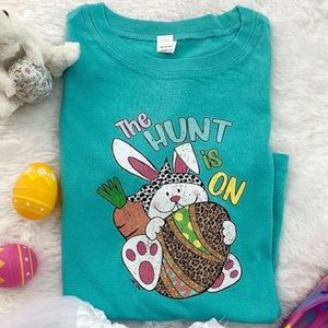 Kids Turquoise The Hunt Is On tshirt